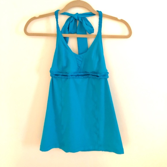lululemon athletica Tops - Lululemon Teal Halter Top. Size 6